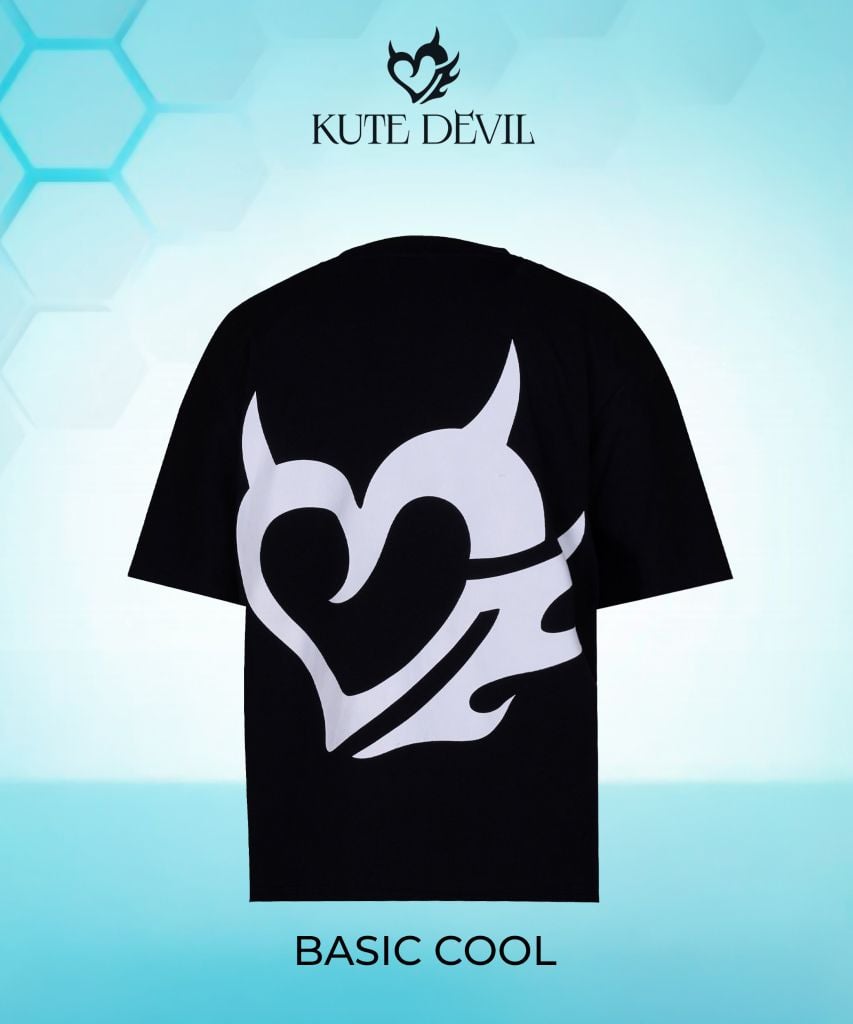 Áo Thun Kute Devil - Basic Cool - Màu Đen (Unisex)