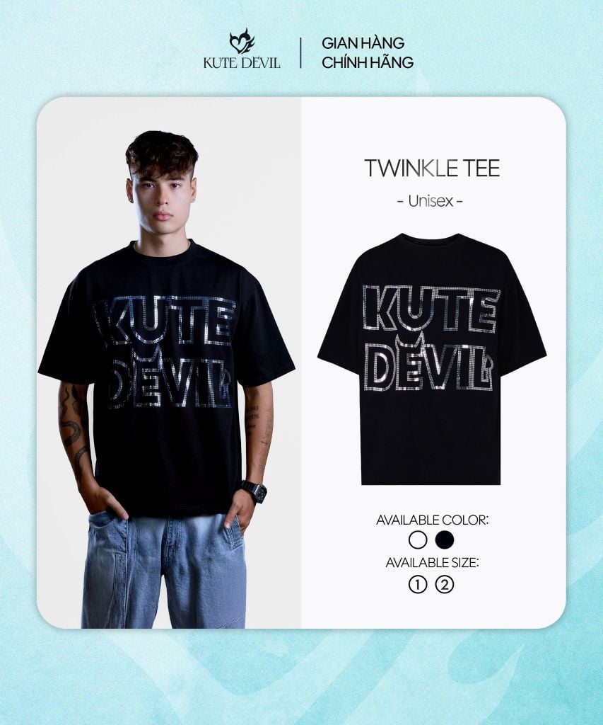 Áo Thun Hạt Twinkle Kute Devil