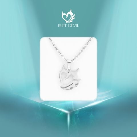 Bộ dây chuyền Kute Devil Mạ Bạc- Love Necklace