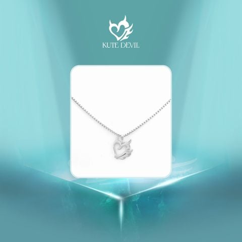 Bộ dây chuyền Kute Devil Mạ Bạc- Love Necklace