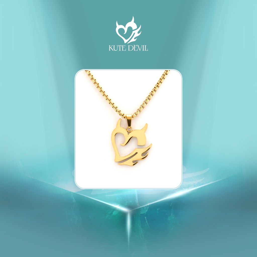 Bộ dây chuyền Kute Devil Mạ Vàng- Love Necklace
