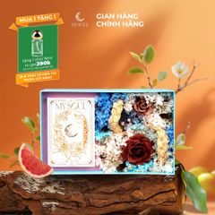 Hộp hoa quà tặng nước hoa My Soul - Màu xanh