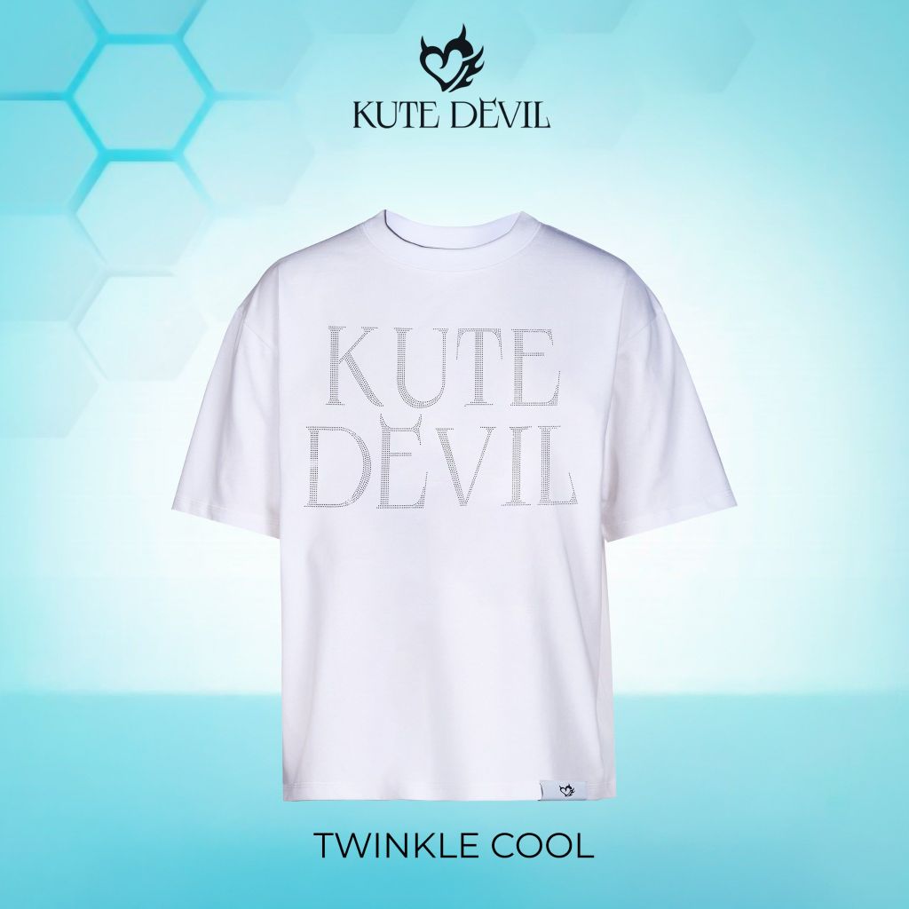Áo Thun Kute Devil - Twinkle Cool - Màu Trắng (Unisex)