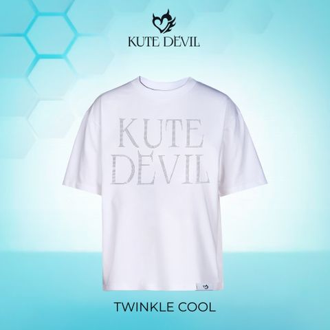 Áo Thun Kute Devil - Twinkle Cool - Màu Trắng (Unisex)