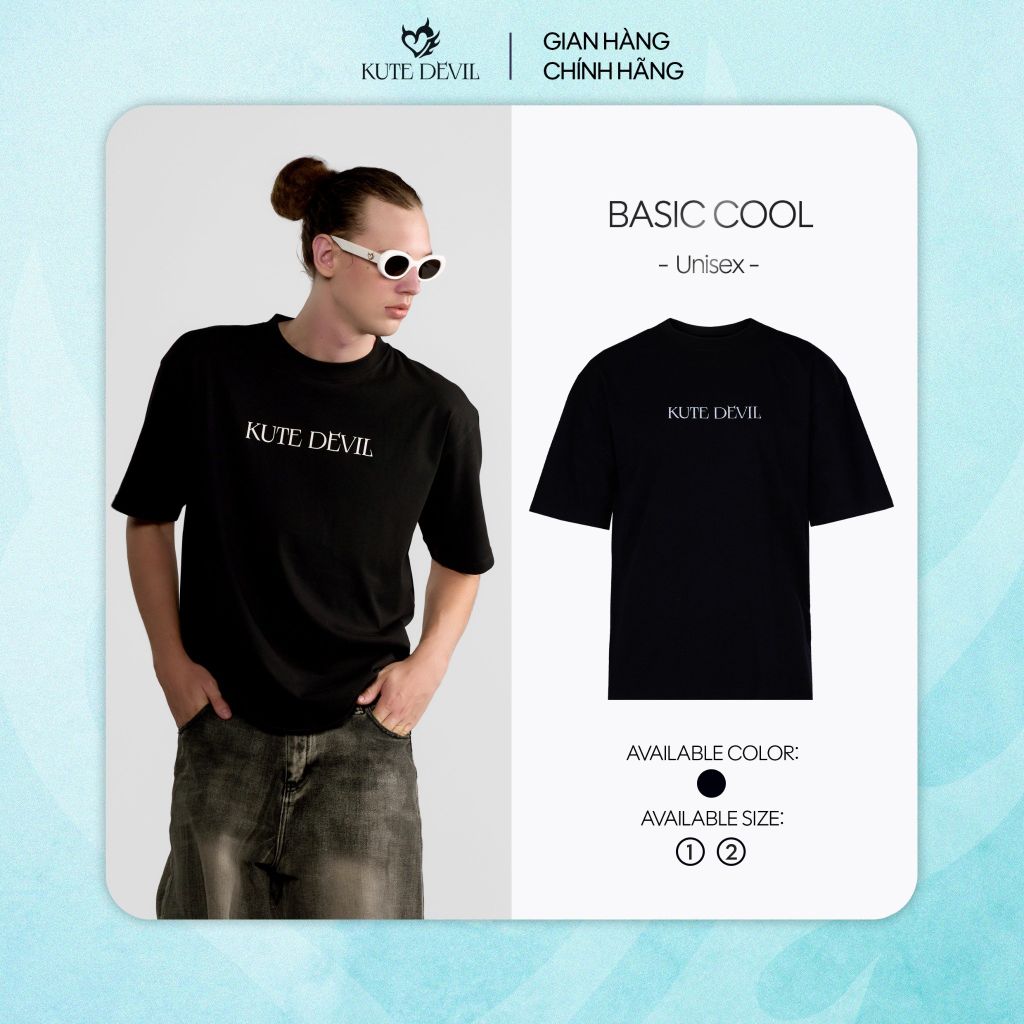 Áo Thun Kute Devil - Basic Cool - Màu Đen (Unisex)