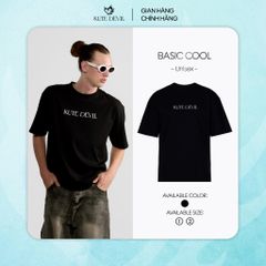 Áo Thun Kute Devil - Basic Cool - Màu Đen (Unisex)