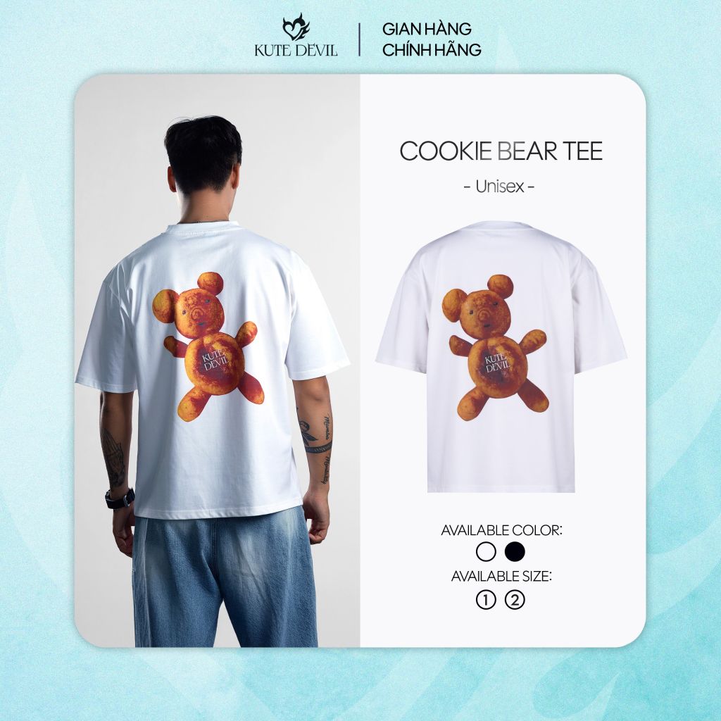 Áo Thun Unisex Gấu Kute Devil