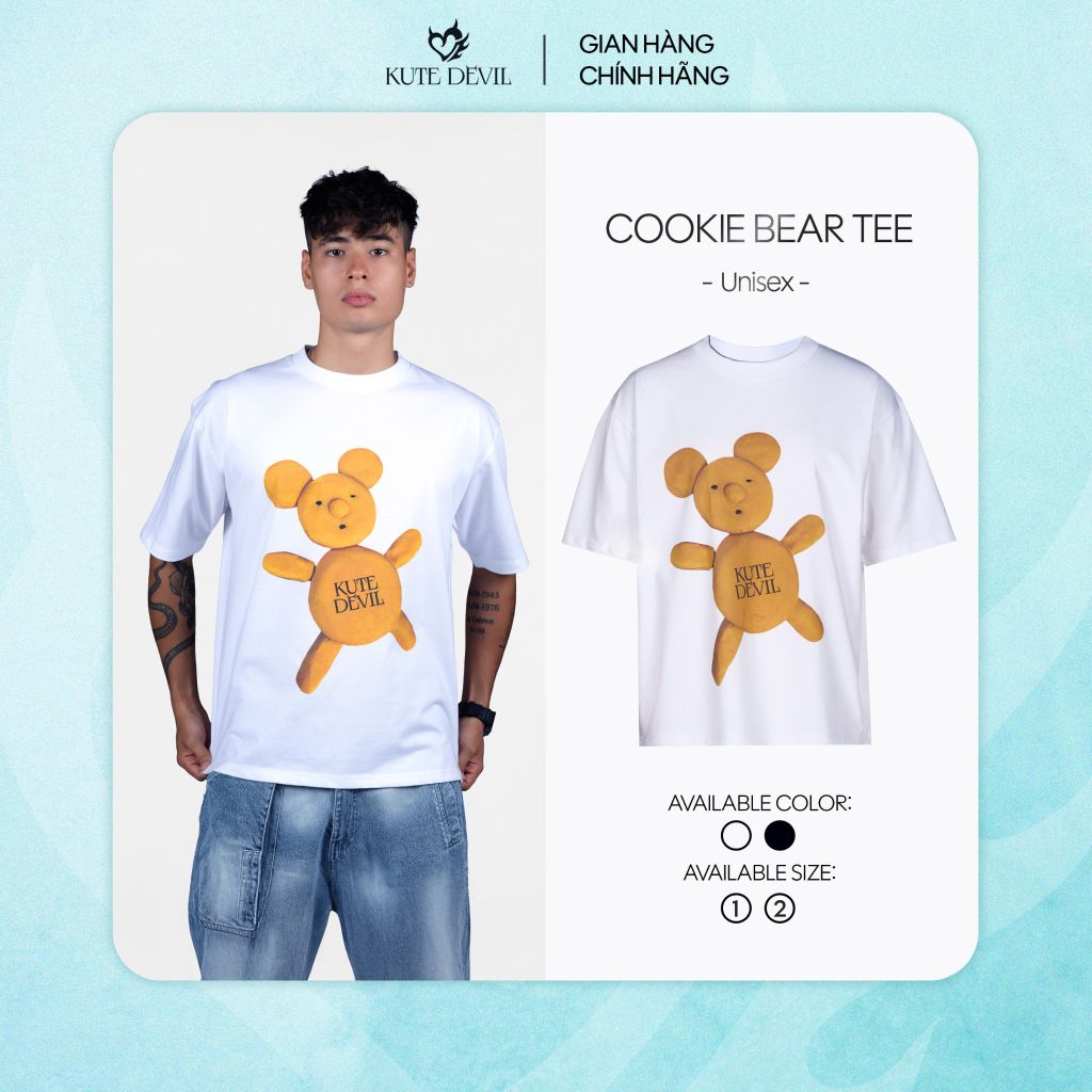 Áo Thun Unisex Gấu Kute Devil