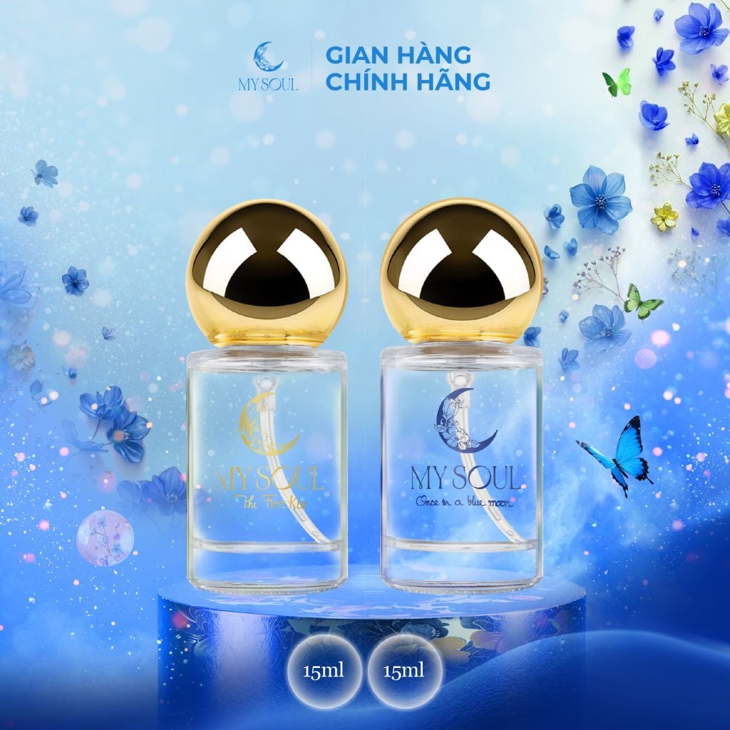 [SP Tặng] Nước hoa My Soul The First Kiss và Once In A Blue Moon - 15ml