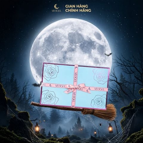 Hộp hoa quà tặng nước hoa My Soul - Màu xanh