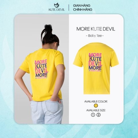 Áo thun Babytee More Kute Devil – Màu vàng
