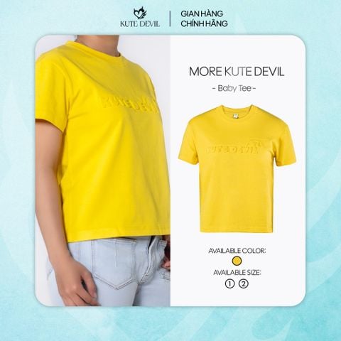 Áo thun Babytee More Kute Devil – Màu vàng