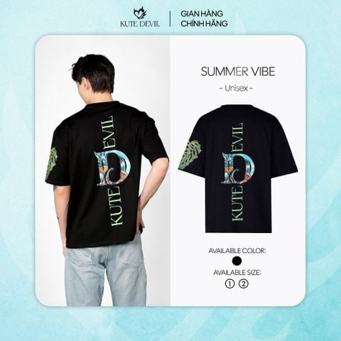 Áo thun Kute Devil Summer Vibe – Màu đen
