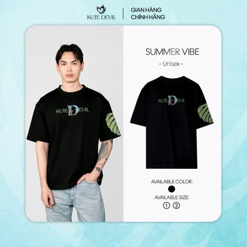 Áo thun Kute Devil Summer Vibe – Màu đen