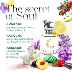 Nước hoa My Soul của Mỹ Tâm - No.04 The secret of Soul - 50ml (Mua 1 chai + 1 Bông tẩy trang)