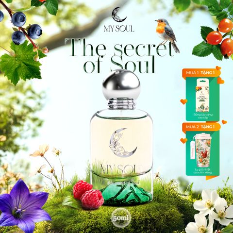 Nước hoa My Soul của Mỹ Tâm - Combo 2 chai No.04 The secret of Soul - 50ml (Mua 2 chai + 1 Ly giữ nhiệt)