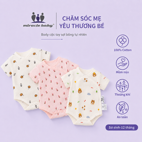  bodysuit ngắn tay có lỗ nhỏ thoáng khí mềm mại 