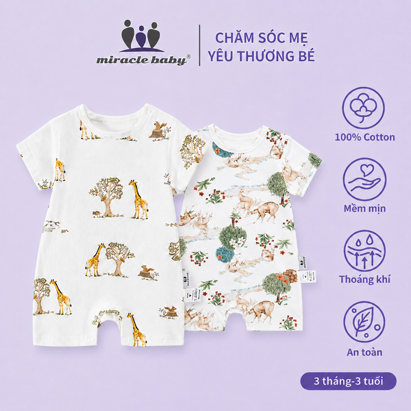  Miracle Baby Bodysuit Ngắn Mẫu Dài 