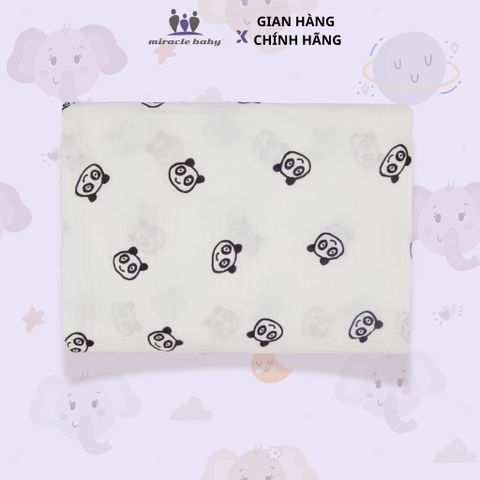  Miracle Baby_Chăn 2 lớp cotton 120*120cm thoáng khí, mềm mại đa năng cho bé 