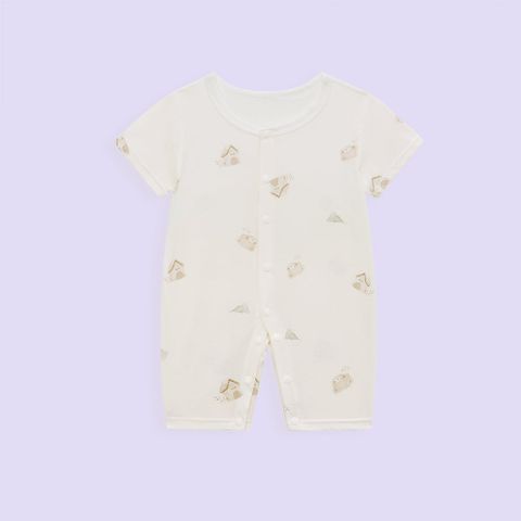  bodysuit cotton đùi cộc mềm mát cho bé 0-24 tháng 