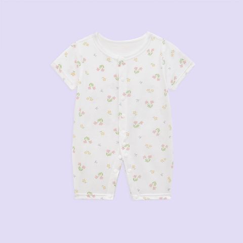  bodysuit cotton đùi cộc mềm mát cho bé 0-24 tháng 