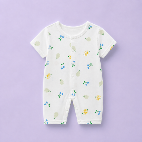 bodysuit cotton đùi cộc mềm mát cho bé 0-24 tháng 
