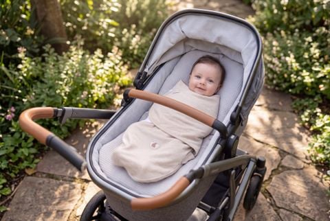  Bộ 2 khăn quấn kén cotton hữu cơ êm ái 