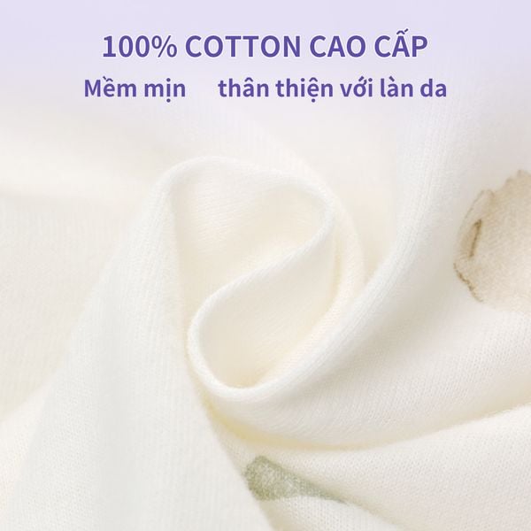  bodysuit cotton đùi cộc mềm mát cho bé 0-24 tháng 