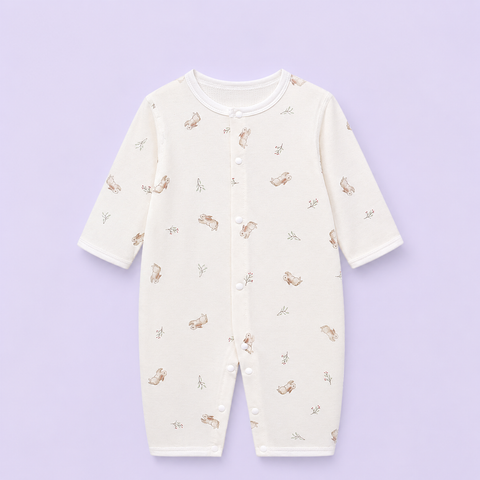  Bodysuit dài tay cotton cho bé 0-24 tháng 100%cotton có lỗ thoát khí 