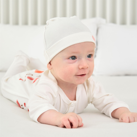  MiracleBaby - Bodysuit kèm nón cho bé sơ sinh Thumb Love 0-3M chất liệu Cotton co giãn, thấm hút mồ hôi, an toàn cho bé 