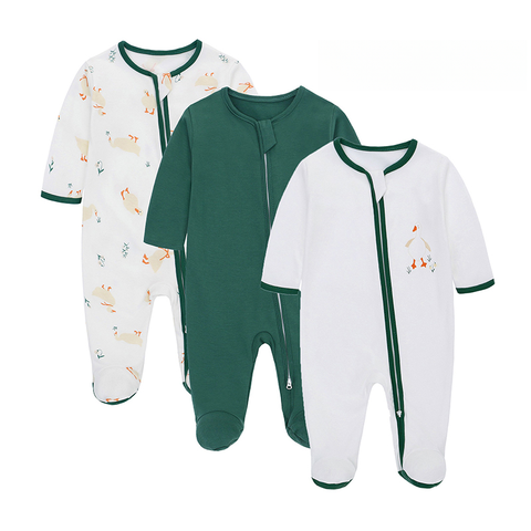  Bộ 3 bodysuit liền thân khóa kéo, tất liền có chấm silicon chống trượt 