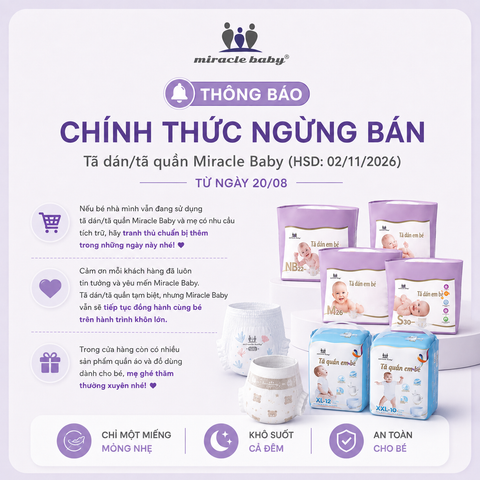  【XẢ KHO】Tã quần tơ tằm size M/L/XL/XXL cho bé HSD 202611 