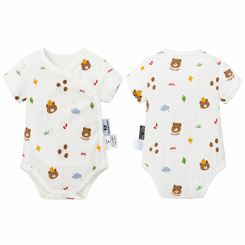  bodysuit ngắn tay có lỗ nhỏ thoáng khí mềm mại 