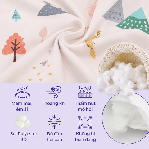 Gối cho bé bú chữ U lớn cao 14cm LAT 