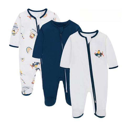  Bộ 3 bodysuit liền thân khóa kéo, tất liền có chấm silicon chống trượt 