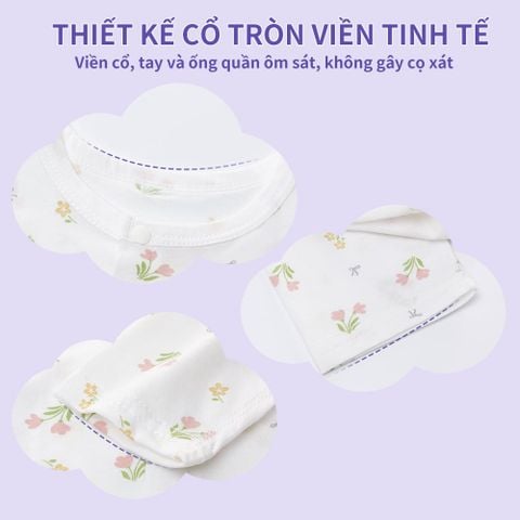  bộ đồ quần áo contton đùi cộc mềm mát cho bé 0-24 tháng 