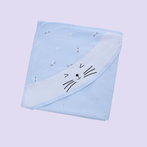  MiracleBaby - Chăn quấn/khăn ủ cho bé sơ sinh cao cấp chất liệu Cotton nguyên chất kích thước 80x80cm 