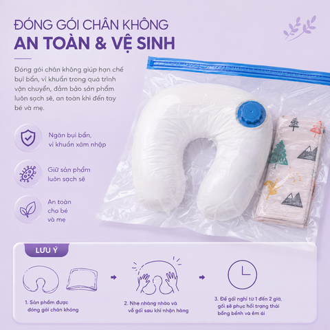  Gối cho bé bú chữ U lớn cao 14cm LAT 