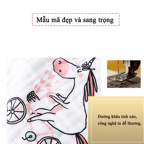  Set Combo 5 Khăn Xô Muslin 6 lớp 100% Cotton Siêu Mềm, Khăn Rửa Mặt Cho Bé Hàng Cao Cấp Kích Thước 30x30 cm 