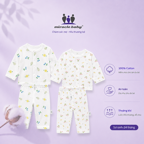  bộ đồ quần áo contton đùi cộc mềm mát cho bé 0-24 tháng 