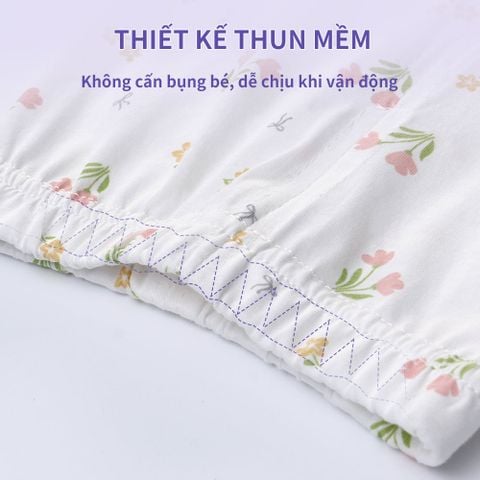  bộ đồ quần áo contton đùi cộc mềm mát cho bé 0-24 tháng 