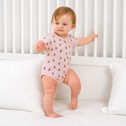  bodysuit ngắn tay có lỗ nhỏ thoáng khí mềm mại 