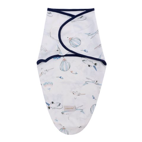  Miracle Baby - Khăn quấn, choàng ủ, ủ kén sơ sinh Miracle Baby có mũ vải cotton cho bé 