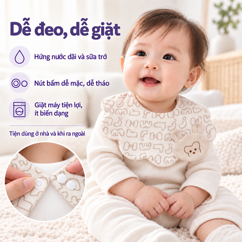  Set 5 Yếm Bib Cao Cấp Cho Bé, Phong Cách Hàn Quốc, Họa Tiết Caro Trái Tim Hoa Nhí, Xinh Xắn Dễ Phối Đồ 