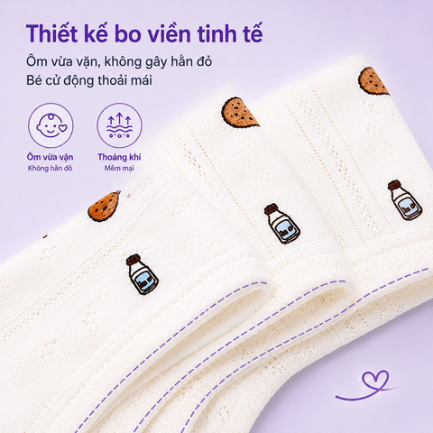  bodysuit ngắn tay có lỗ nhỏ thoáng khí mềm mại 