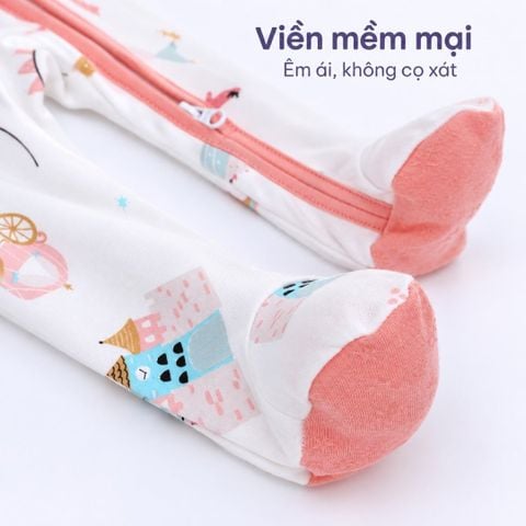  Bộ 3 bodysuit liền thân khóa kéo, tất liền có chấm silicon chống trượt 