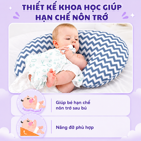  Gối cho bé bú chữ U lớn cao 14cm LAT 