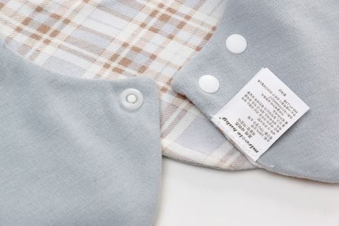  Set 5 Yếm Bib Cao Cấp Cho Bé, Phong Cách Hàn Quốc, Họa Tiết Caro Trái Tim Hoa Nhí, Xinh Xắn Dễ Phối Đồ 