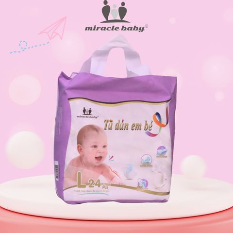  MiracleBaby - Tã dán tơ tằm size S/M/L/XL/XXL cho bé từ 4 - 17kg HSD 202611 