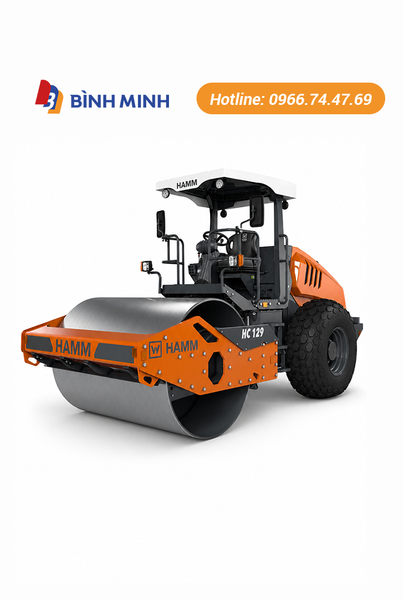 XE LU RUNG MỘT BÁNH THÉP HAMM HC 129